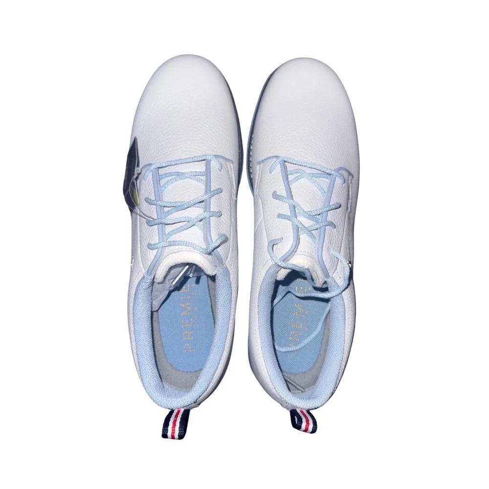 FootJoy Premiere Series Golf Shoes Women Size 9 White Blue Leather NWT - Picture 4 of 5